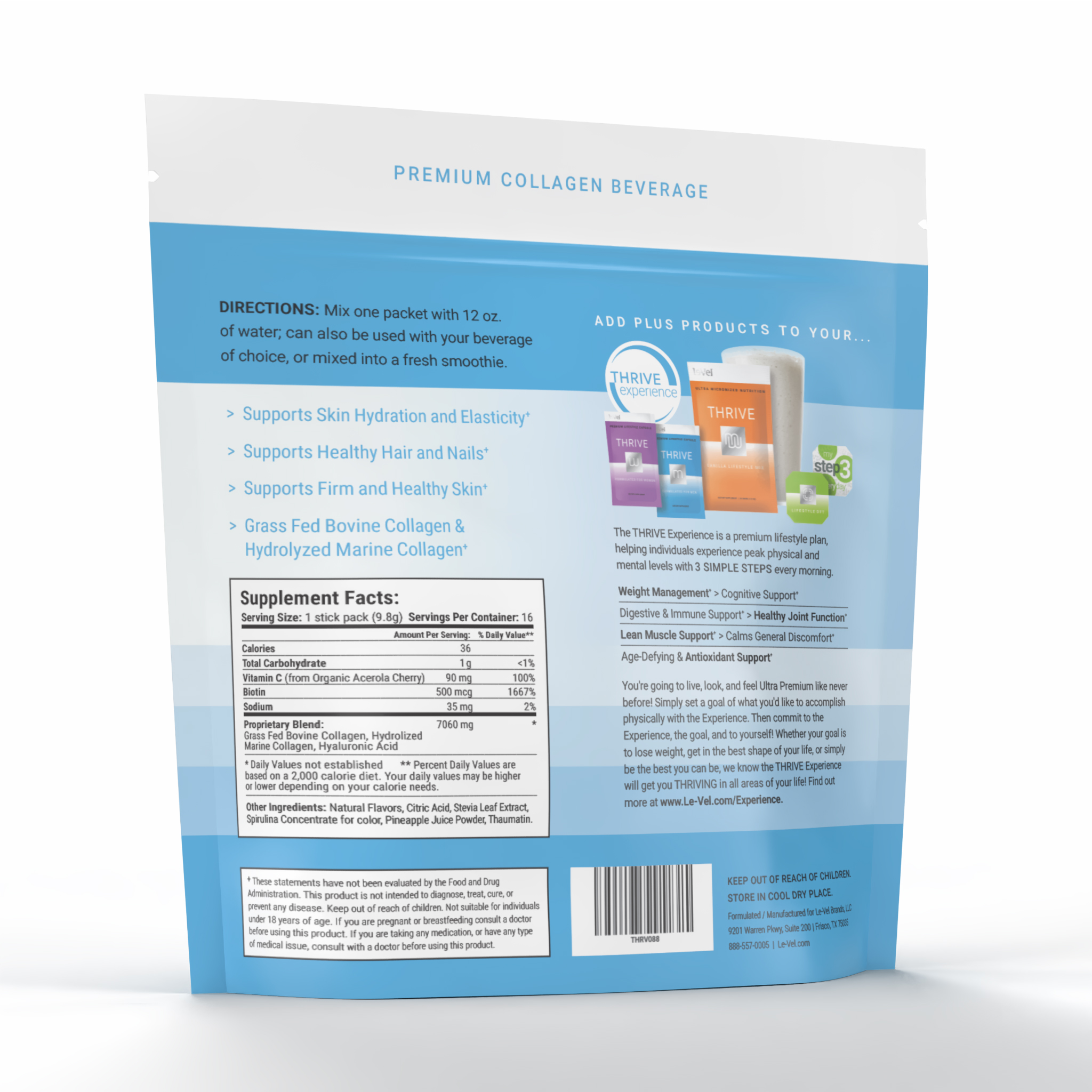 See zoomed view of THRIVE Blue Pro Pouch Back