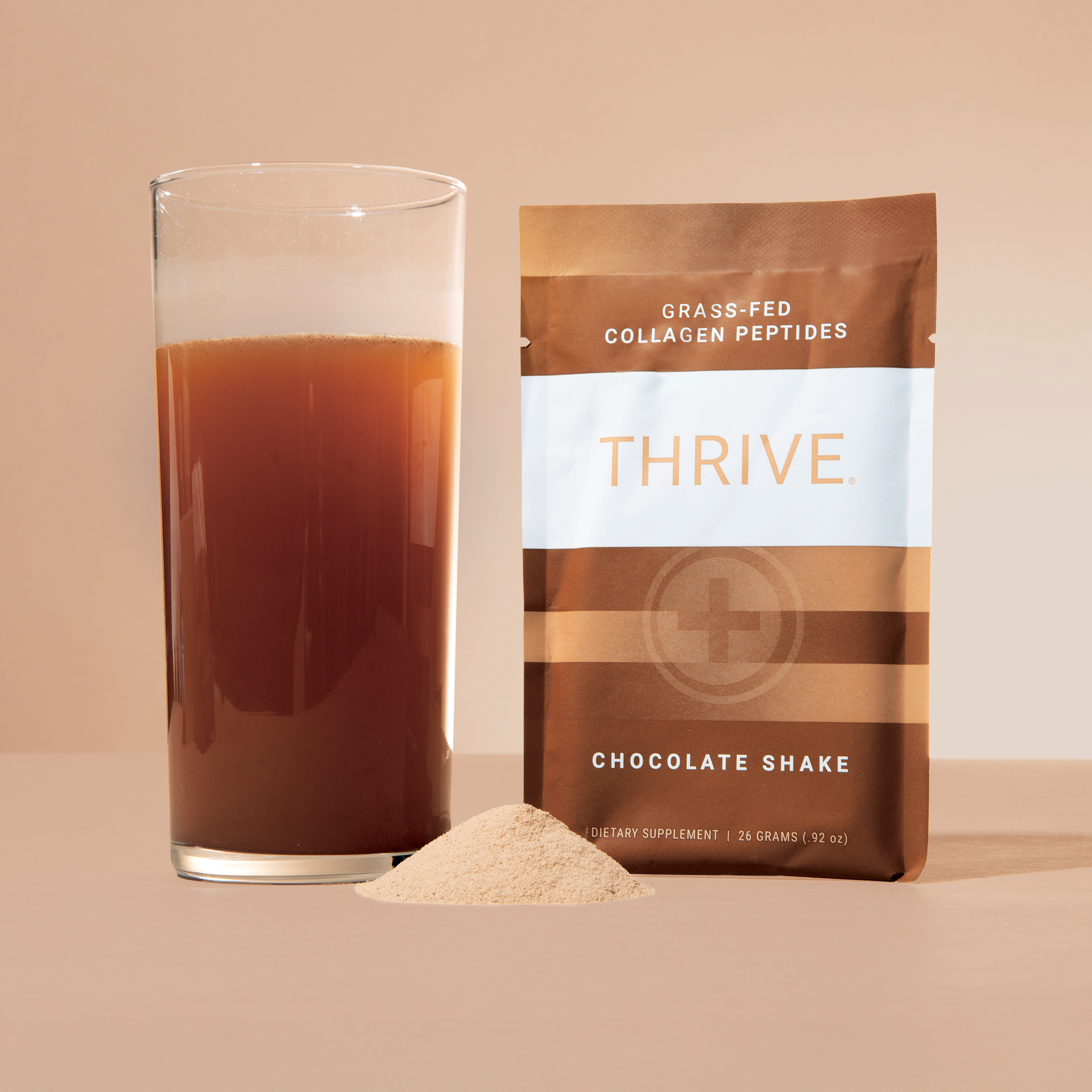 See zoomed view of THRIVE Grass-Fed Bovine Collagen Peptides Chocolate