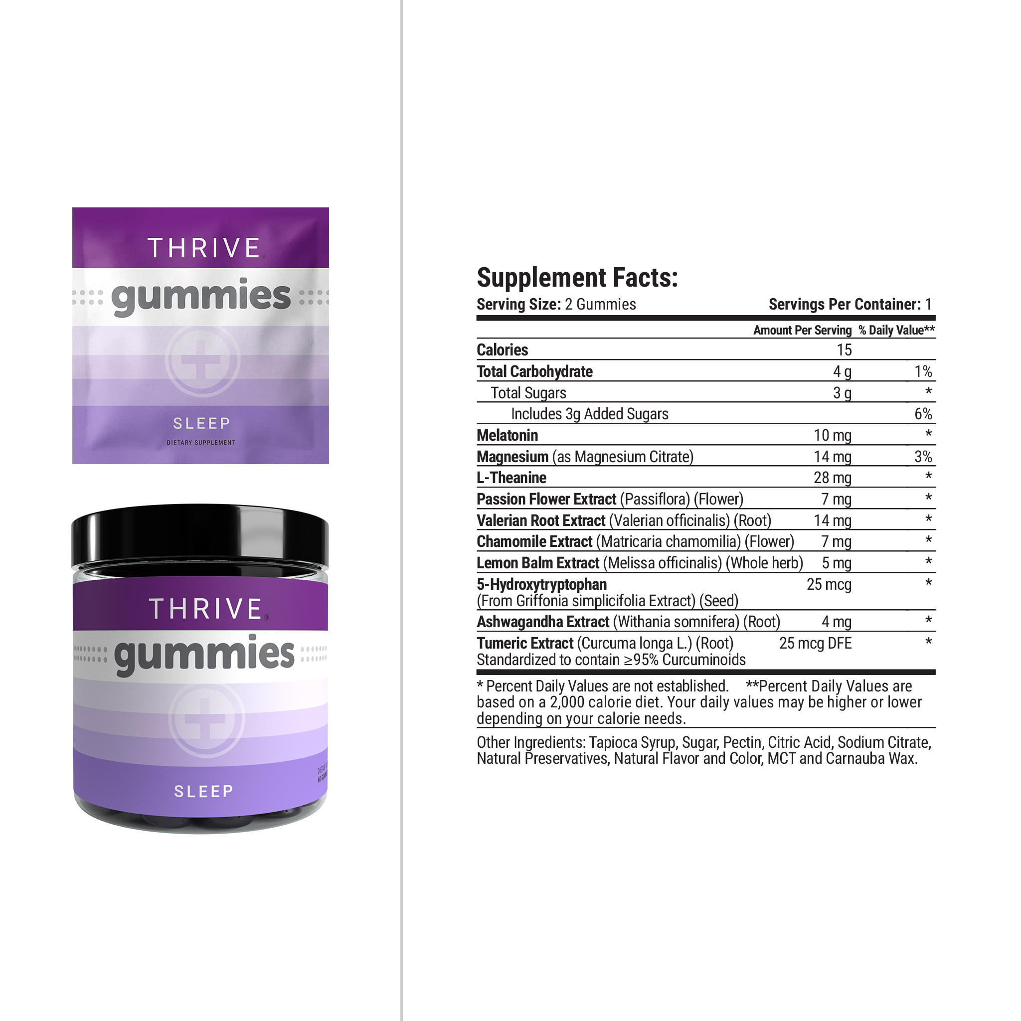 See zoomed view of THRIVE PLUS GUMMIES Sleep Facts