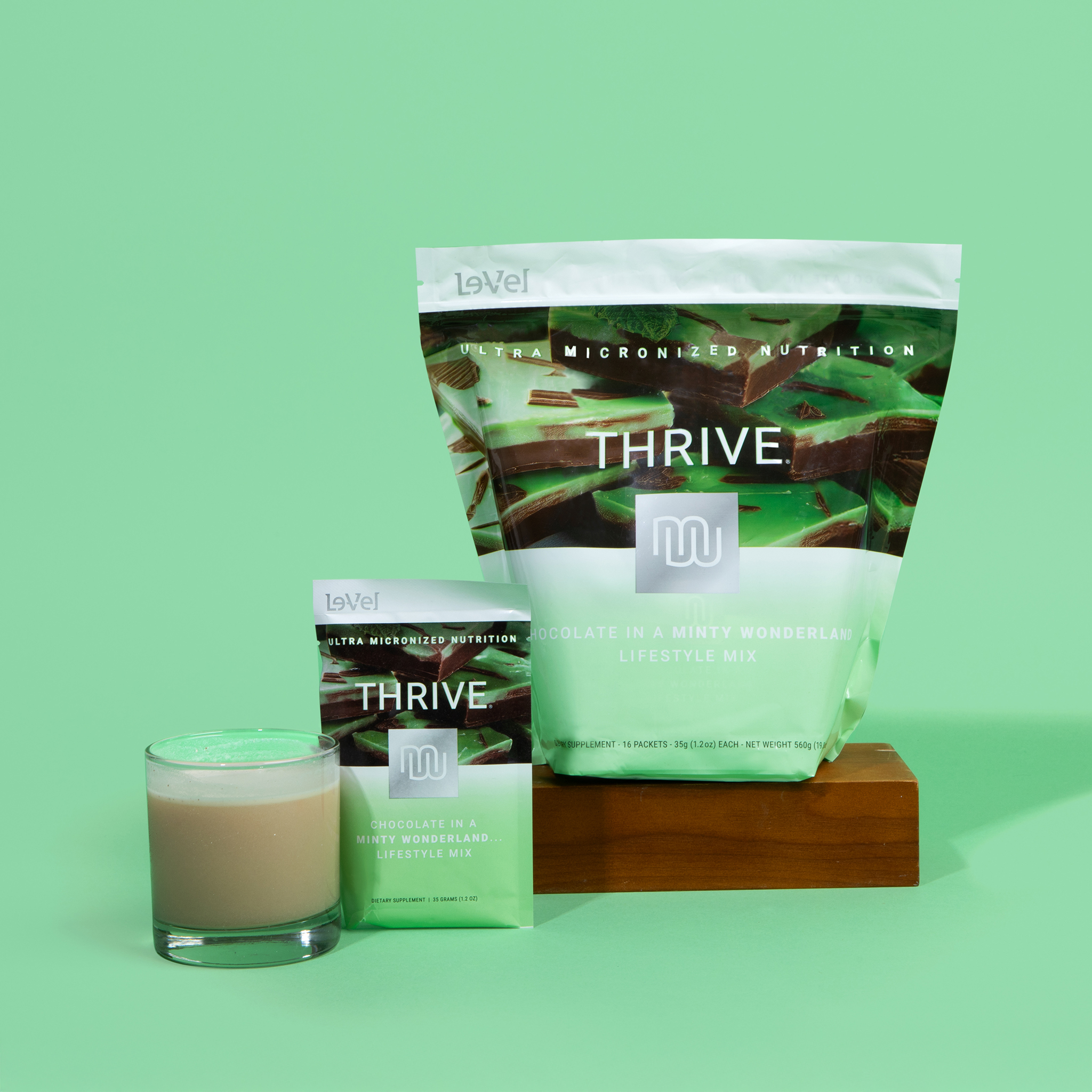 See zoomed view of THRIVE Lifestyle Mix Single Serve Chocolate Mint