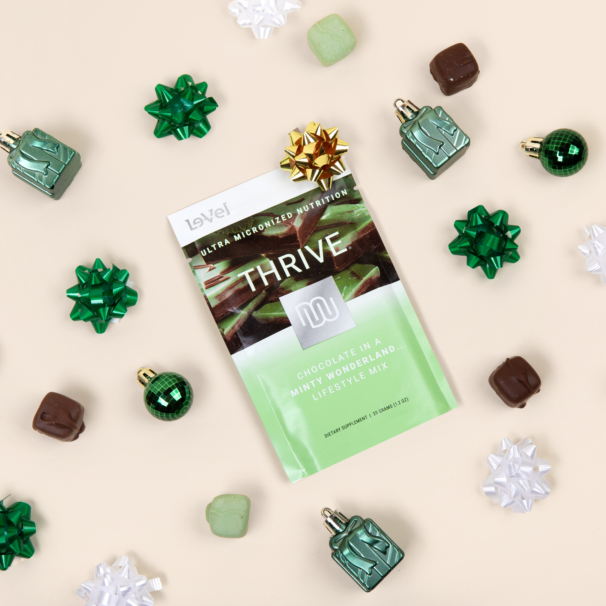 See zoomed view of THRIVE Lifestyle Mix Single Serve Chocolate Mint
