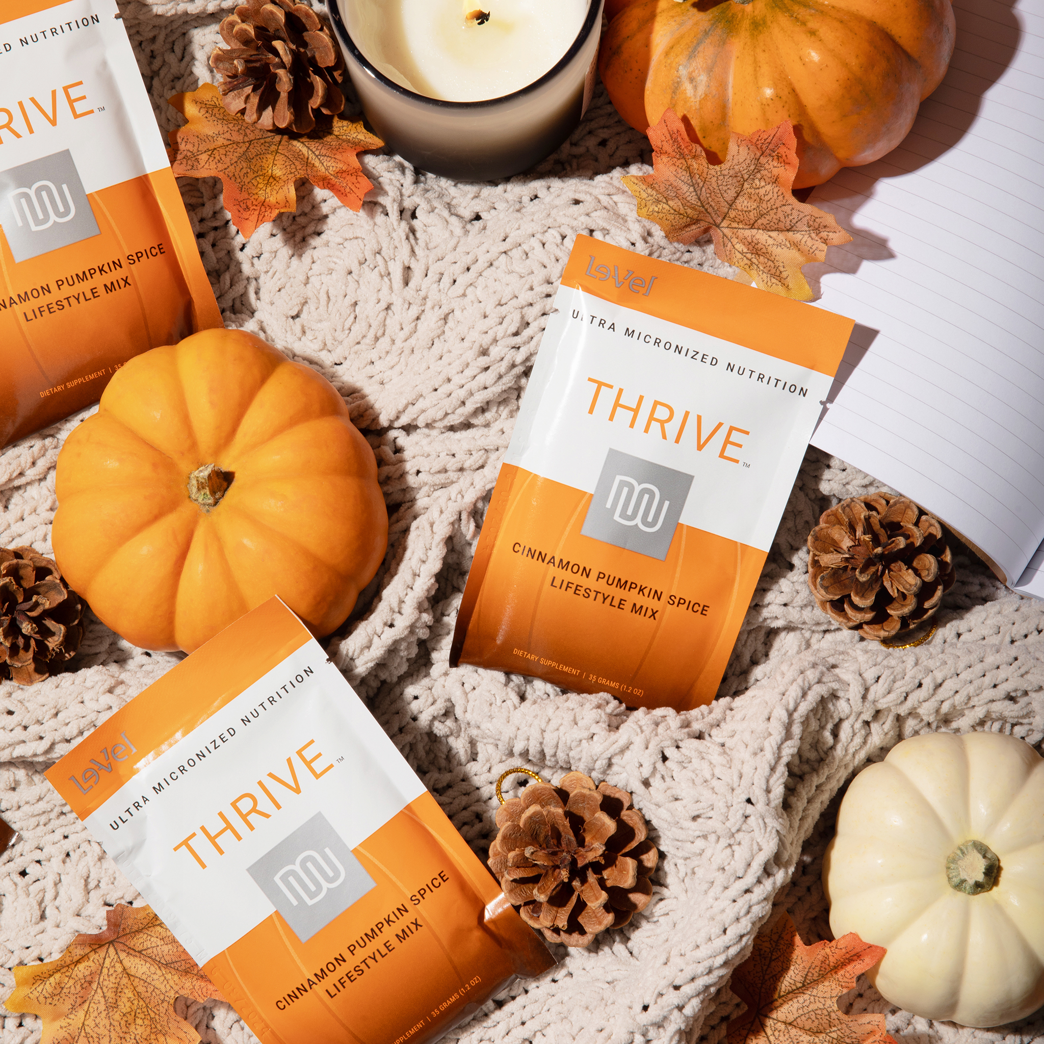 See zoomed view of THRIVE Lifestyle Mix Single Serve Cinnamon Pumpkin Spice