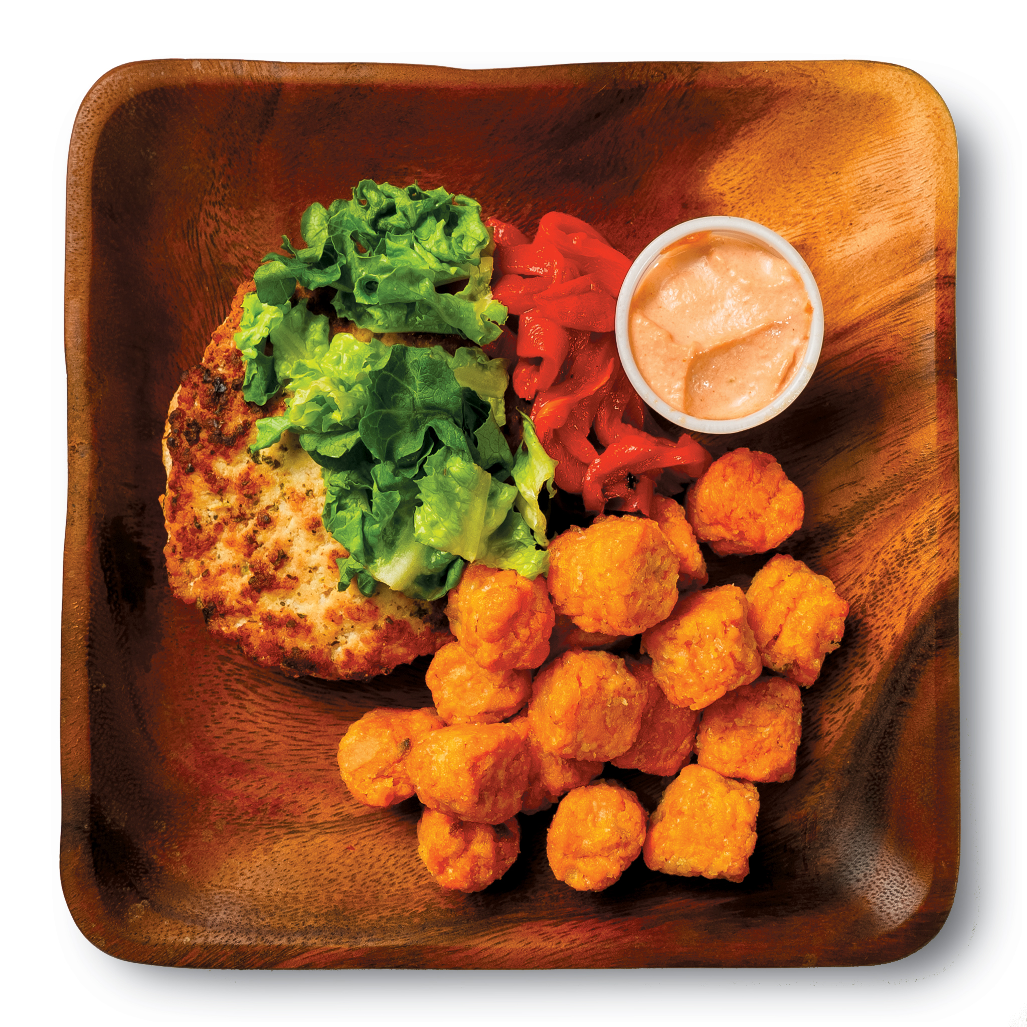 See zoomed view of THRIVE My Fresh Meals Turkey Burgey & Sweety Tots Top