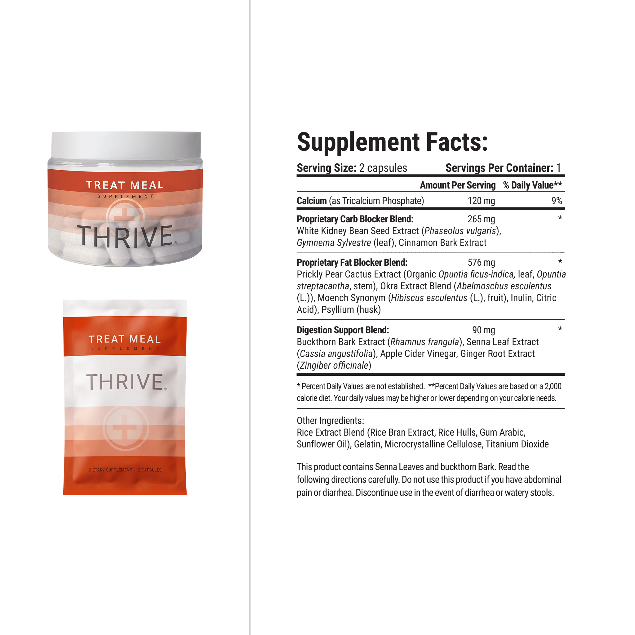 See zoomed view of THRIVE Treat Meal Facts